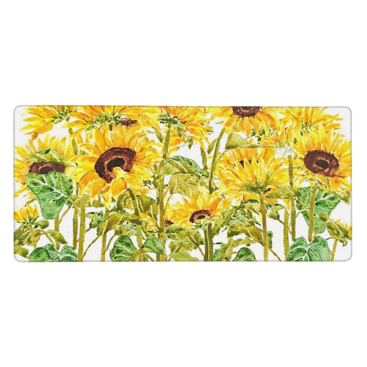 Yellow Laptop Accessories - Zonnebloem Levendig Geel Bloemen Grote Muismat