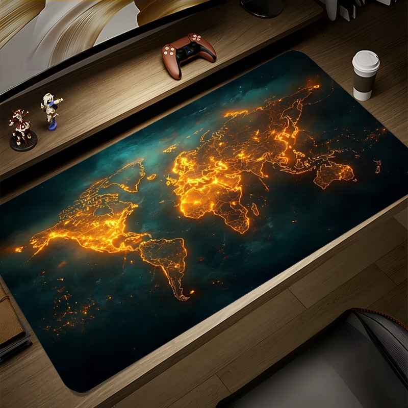 Laptop Accessories World - Muismat Wereldkaart Muismat Laptop Toetsenbord Heren