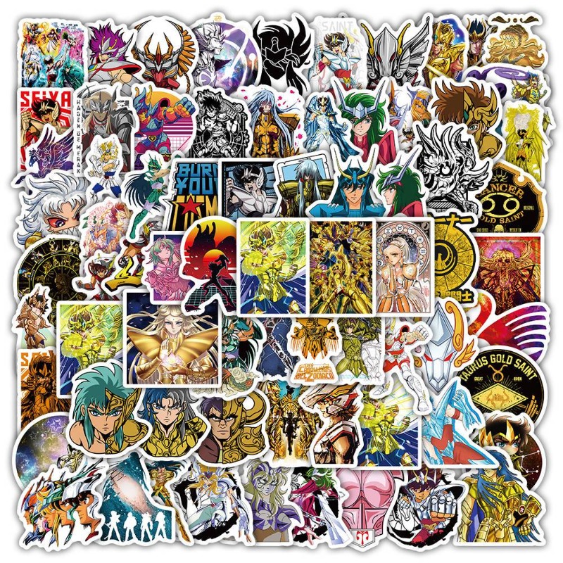 Laptop Editing Accessories - 101 stuks Saint Seiya Anime Stickers