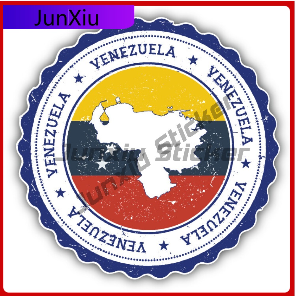 Laptop Accessories World - Venezuela kaart grunge wereldvlag stempel auto