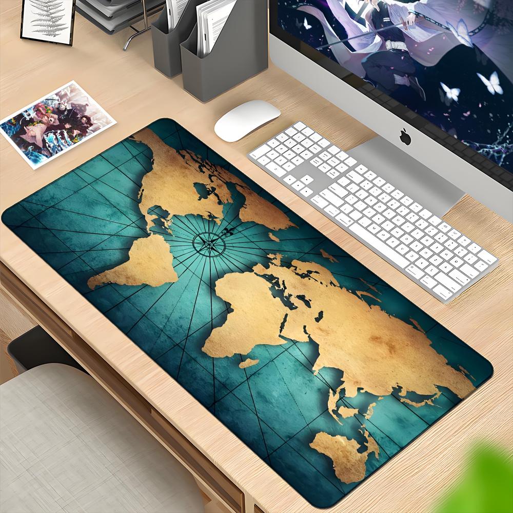 Laptop Accessories World - Muismat wereldkaart muismat laptop toetsenbord heren