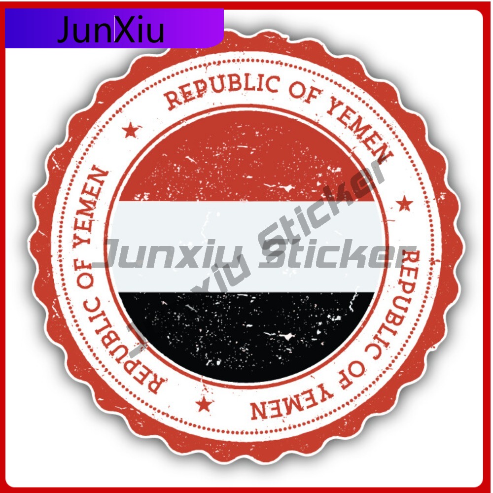 Laptop Accessories World - Jemen Grunge World Flag Stamp Auto