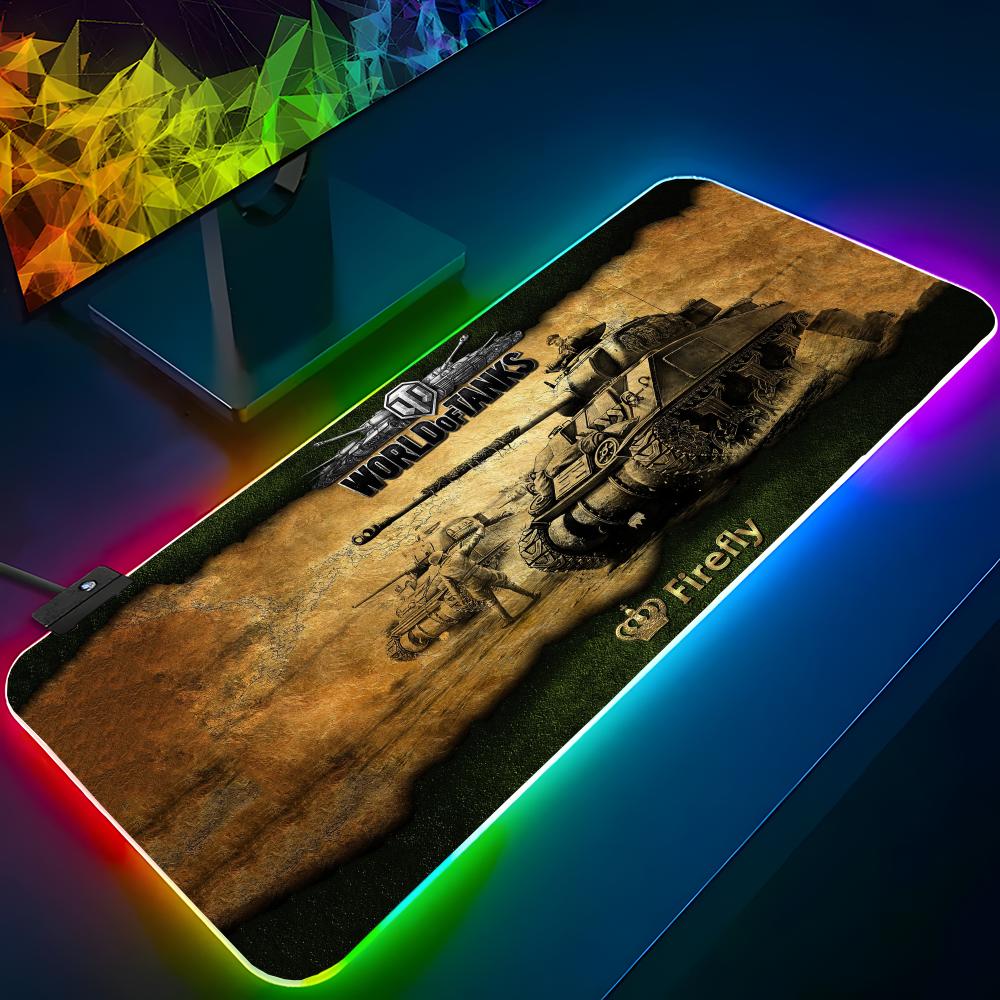 Laptop Accessories World - HD World Of Tanks muismat RGB-achtergrondverlichte