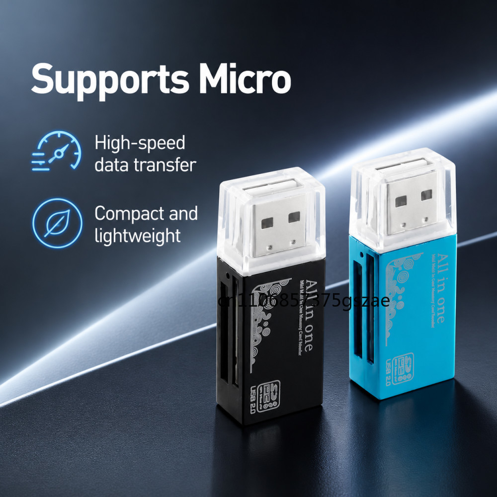 Laptop Accessories World - 2-in-1 USB2.0 kaartlezer Micro TF SD