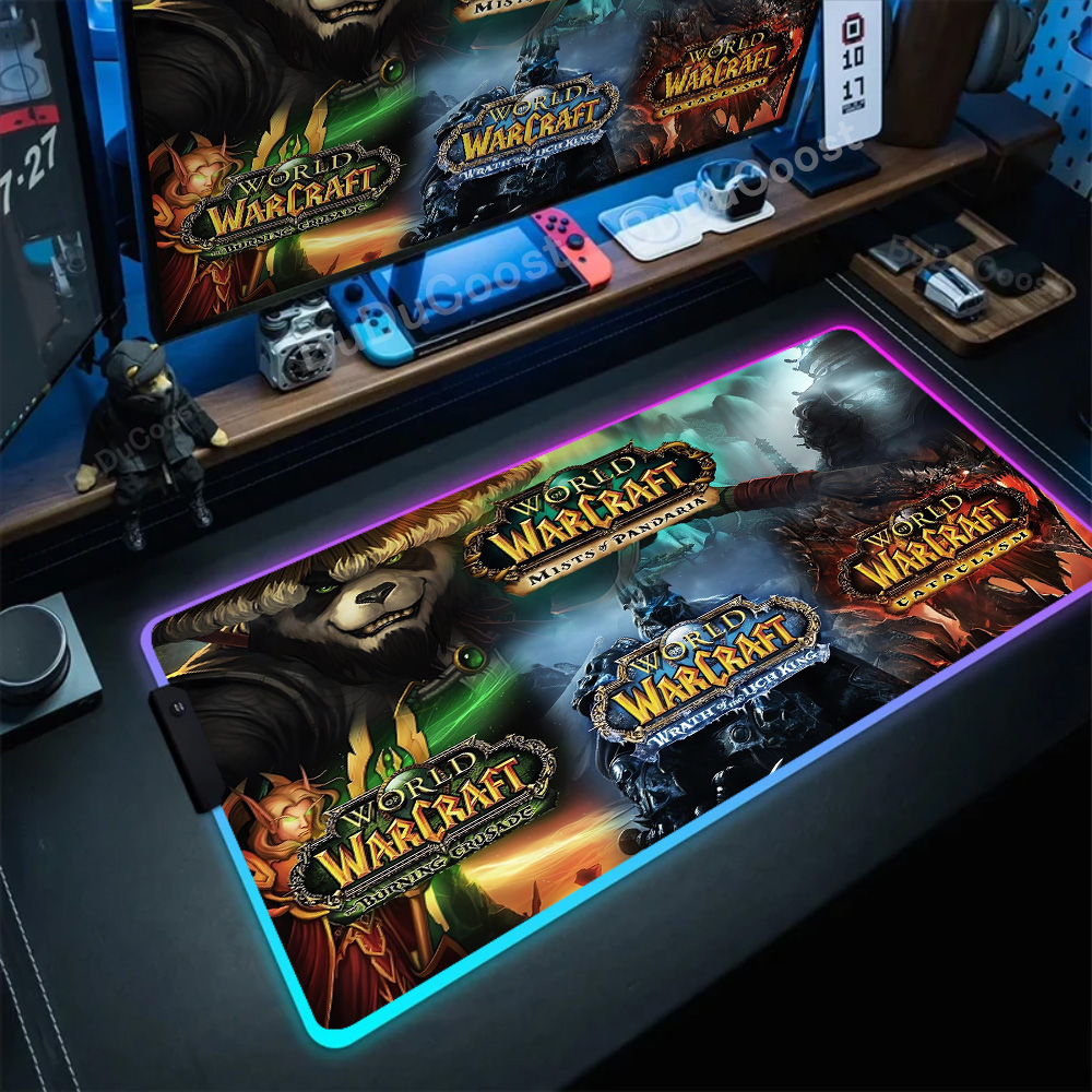Laptop Accessories World - Rgb Muismat Game Wereld Van Warcraft