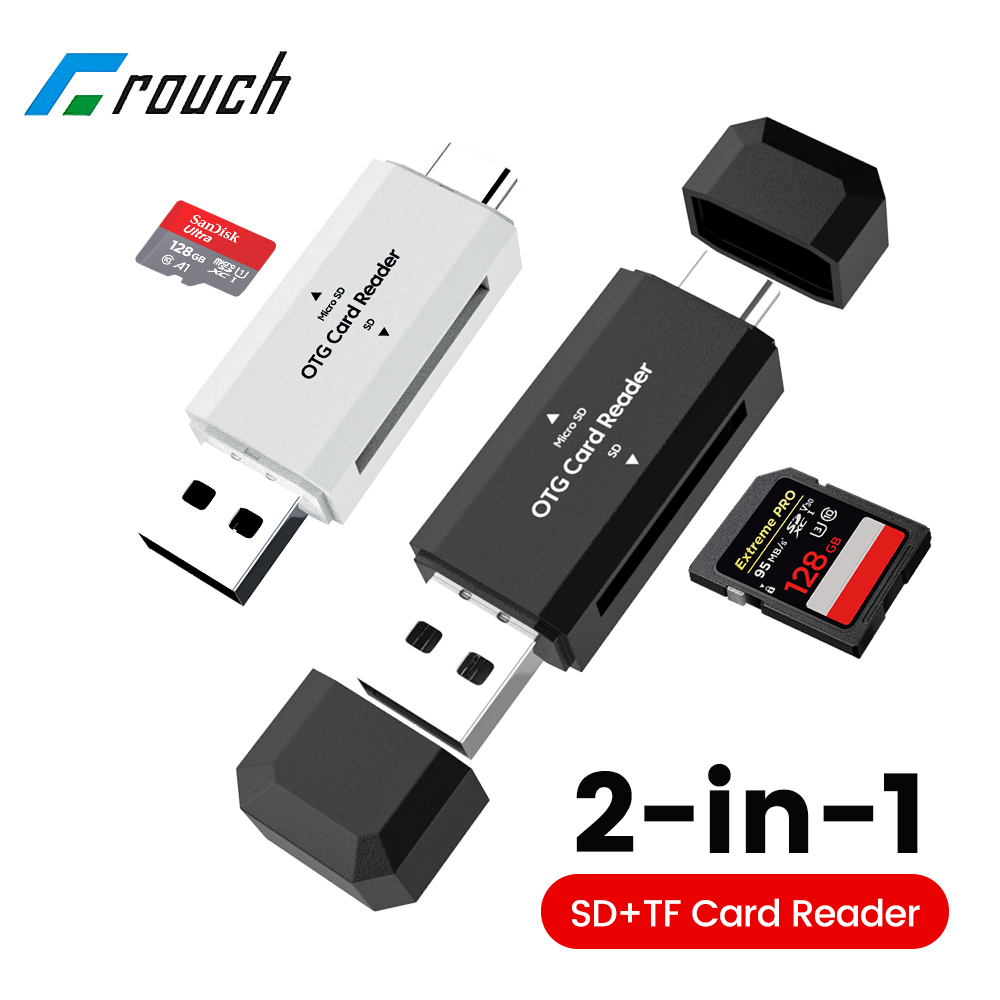 Laptop Accessories Gadgets - 2-in-1 USB2.0 Kaartlezer SD TF Geheugenkaartlezer