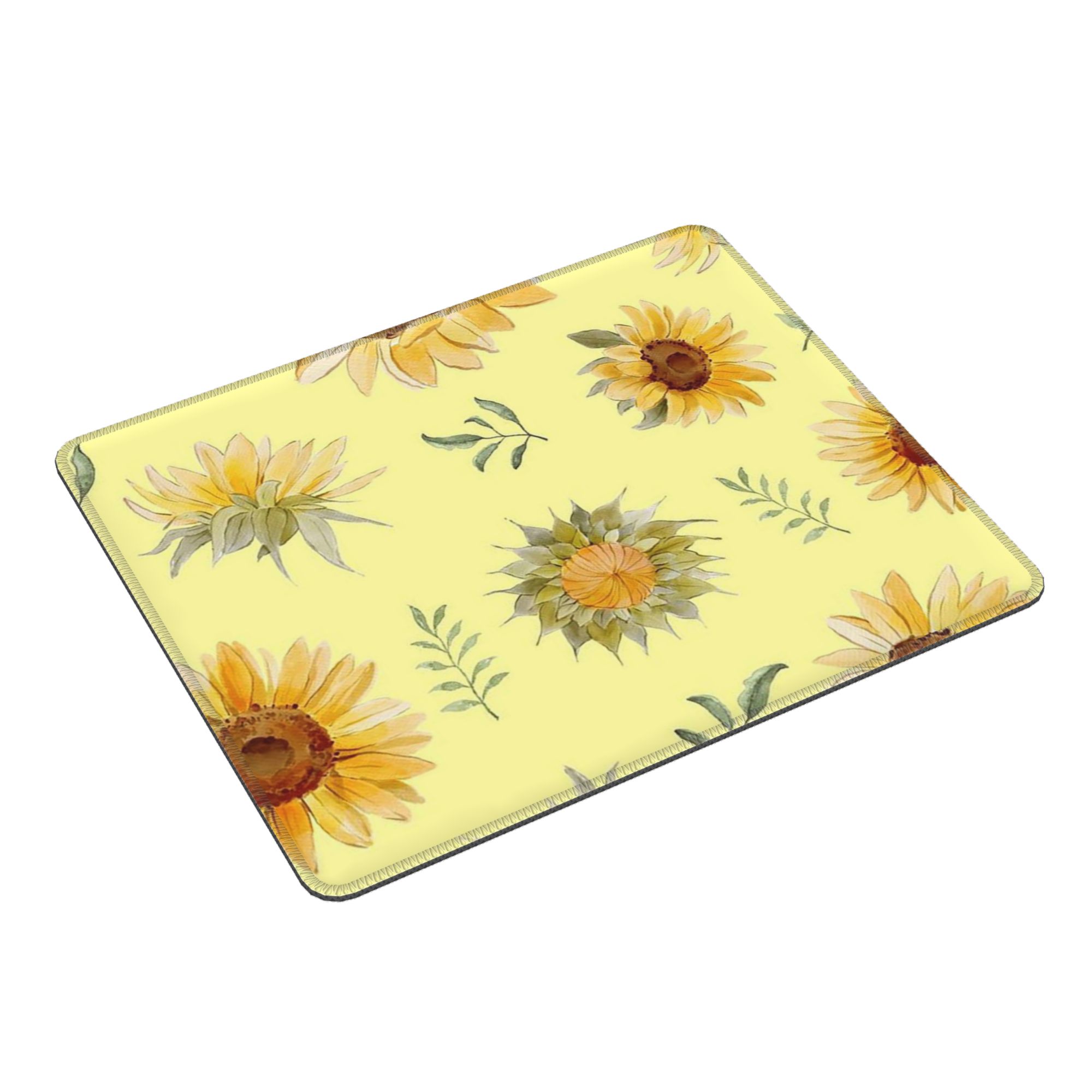 Yellow Laptop Accessories - Zonnebloem Levendig Geel Bloemenmuismat Computertoetsenbord Muismat