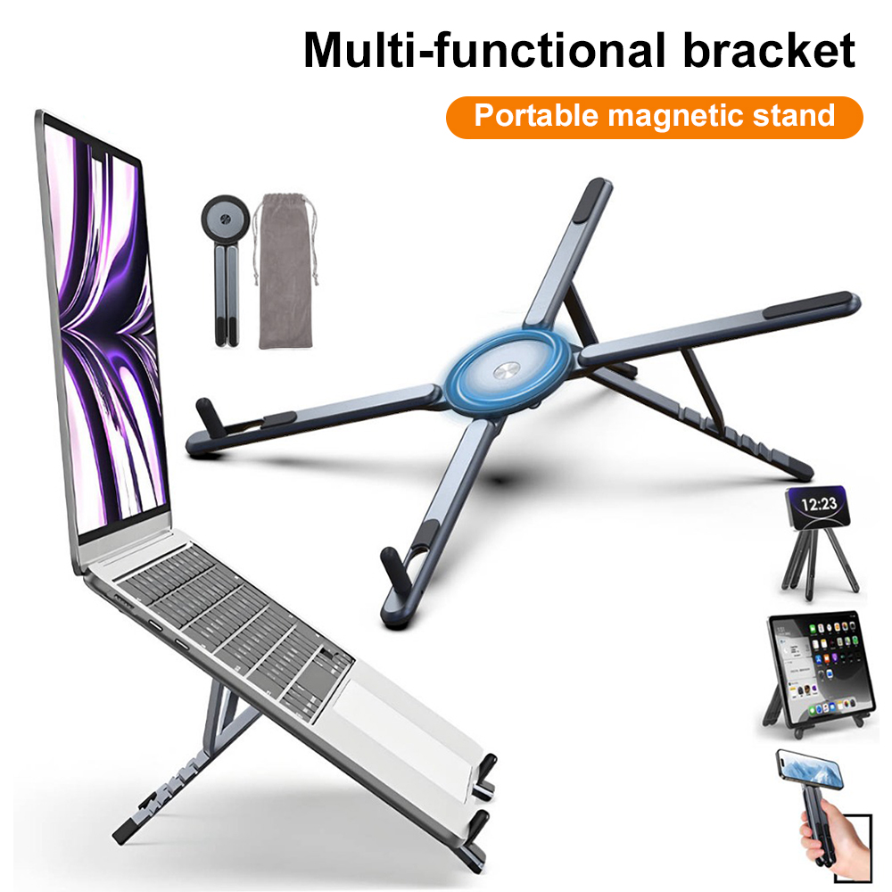 Laptop Accessories Holder - Draagbare magnetische telefoonhouder & selfie stick