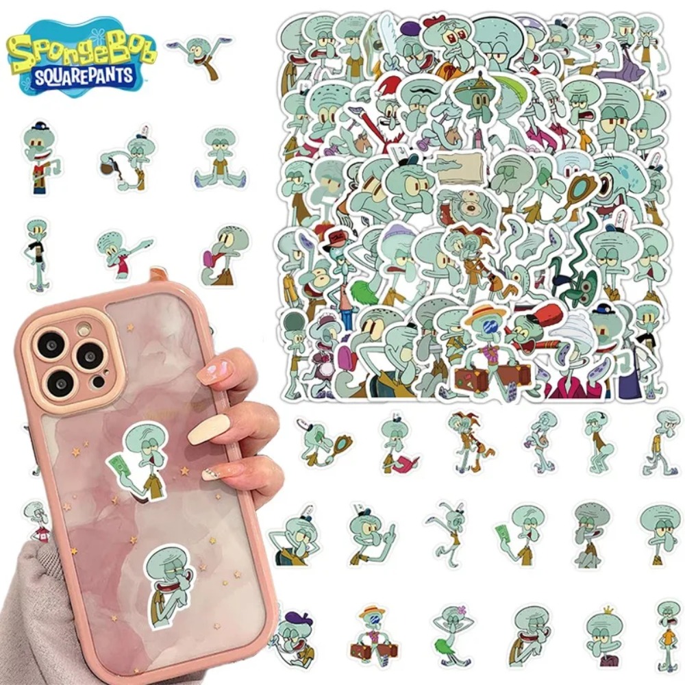 Laptop Accessories Case - 60 stuks SpongeBob Squidward Tentacles decoratieve