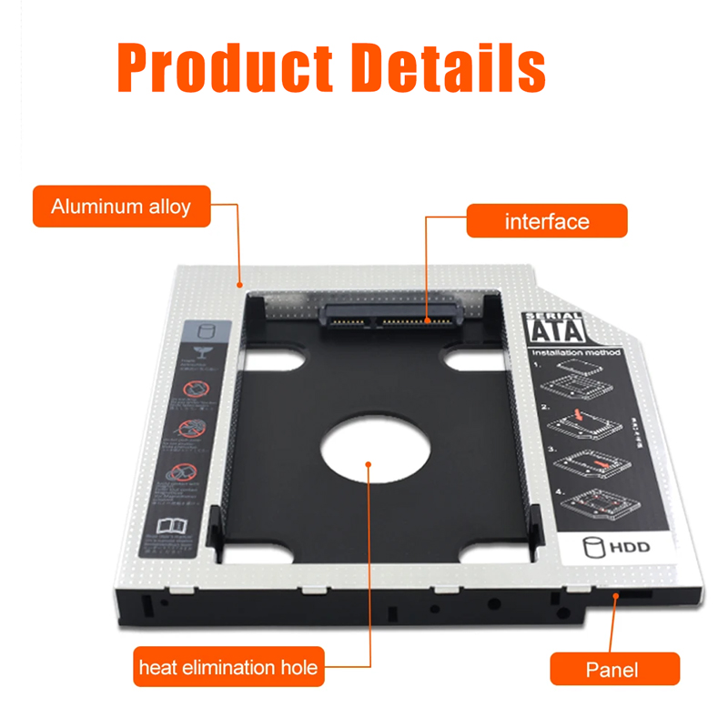 HDD SSD Caddy Adapter SATA 3.0 - Laptop Accessories Holder recensie en prijs