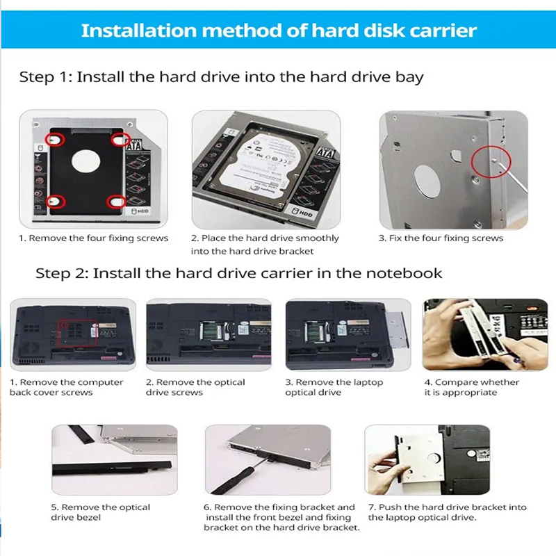 HDD SSD Caddy Adapter SATA 3.0 - Laptop Accessories Holder recensie en prijs