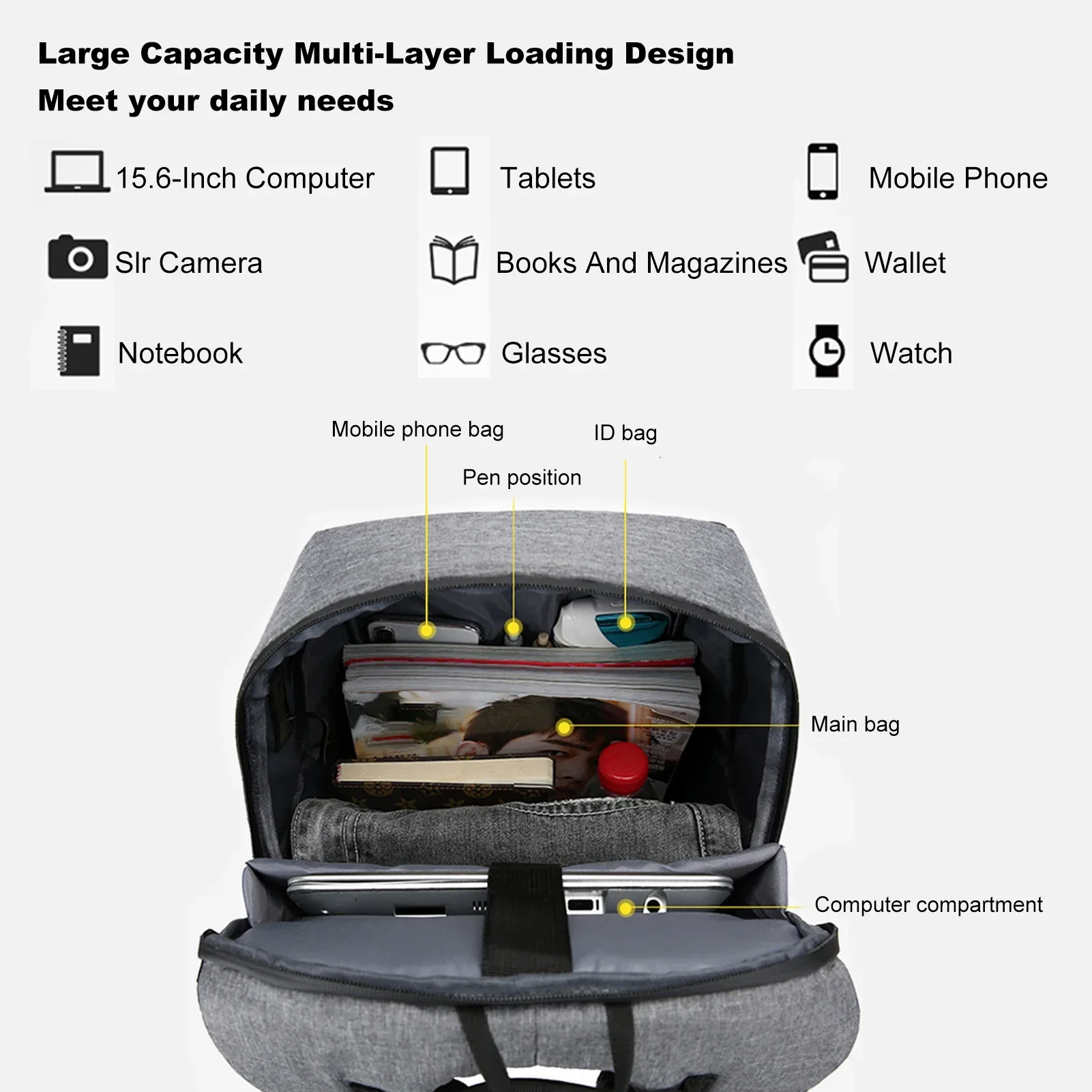 Laptoprugzak voor 17-inch lapt - Laptop Accessories Holder recensie en prijs