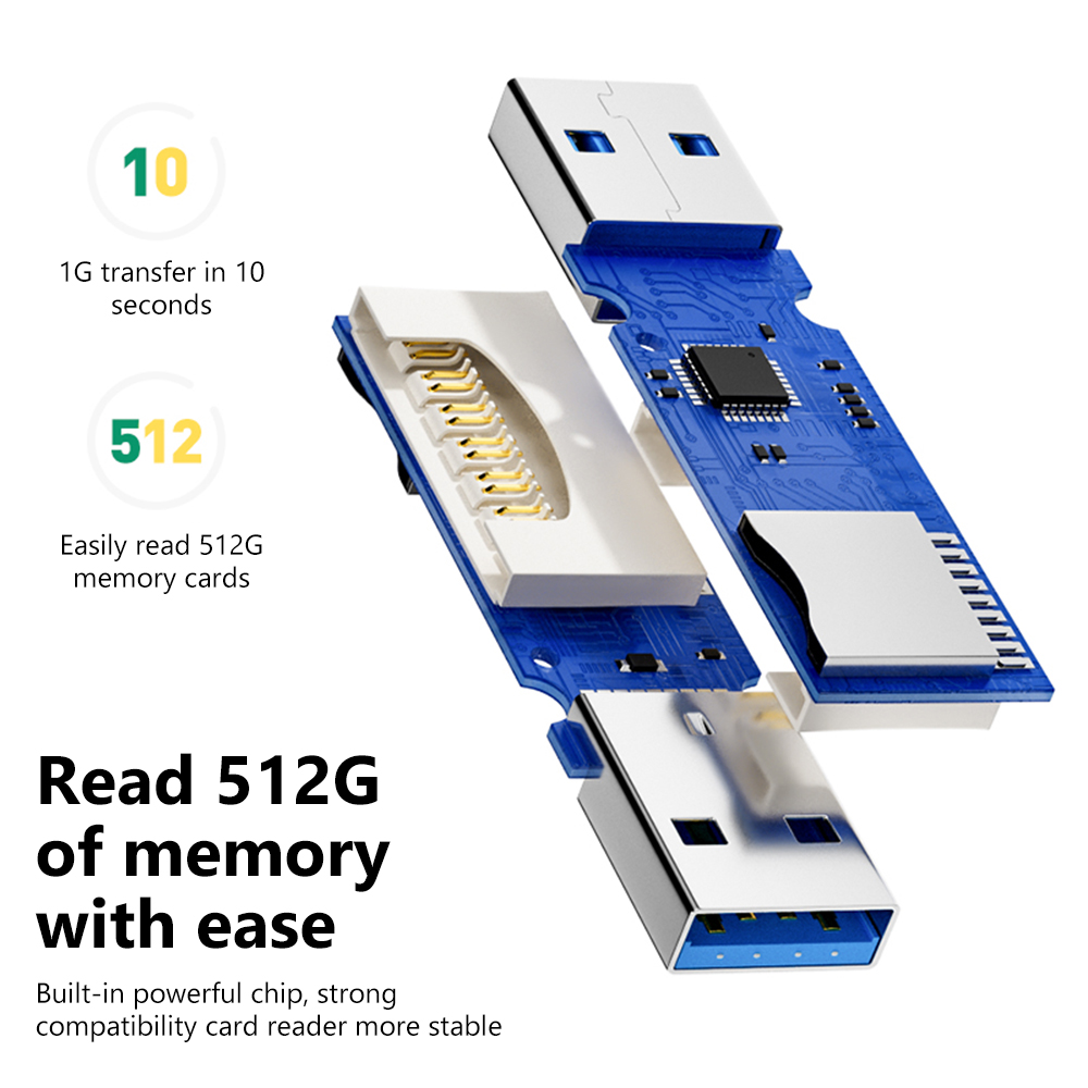 2-in-1 USB 3.0 kaartlezer, dra - Laptop Accessories Gadgets recensie en prijs