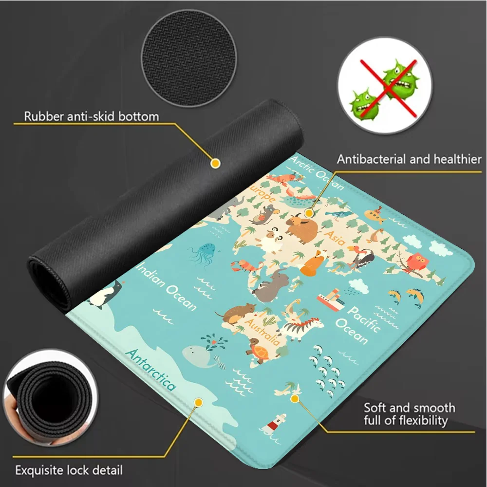 Wereldkaart Gaming Muismat Ani - Laptop Accessories World recensie en prijs