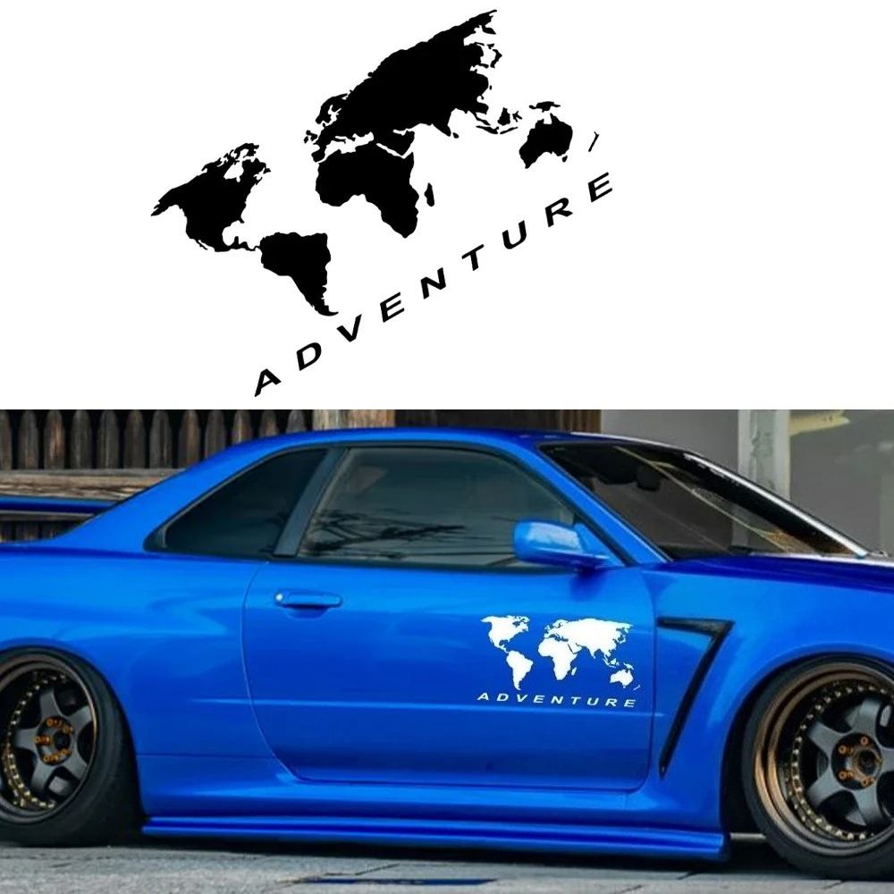 Wereldkaart Avontuur Autostick - Laptop Accessories World recensie en prijs
