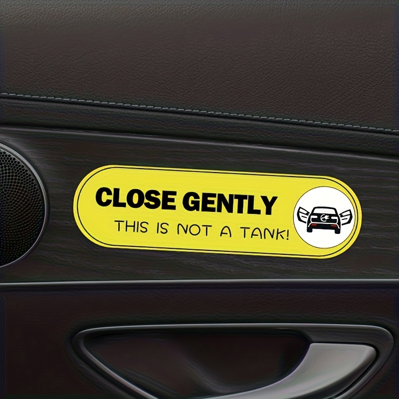 1SET Grappige autodeurwaarschu - Yellow Laptop Accessories recensie en prijs