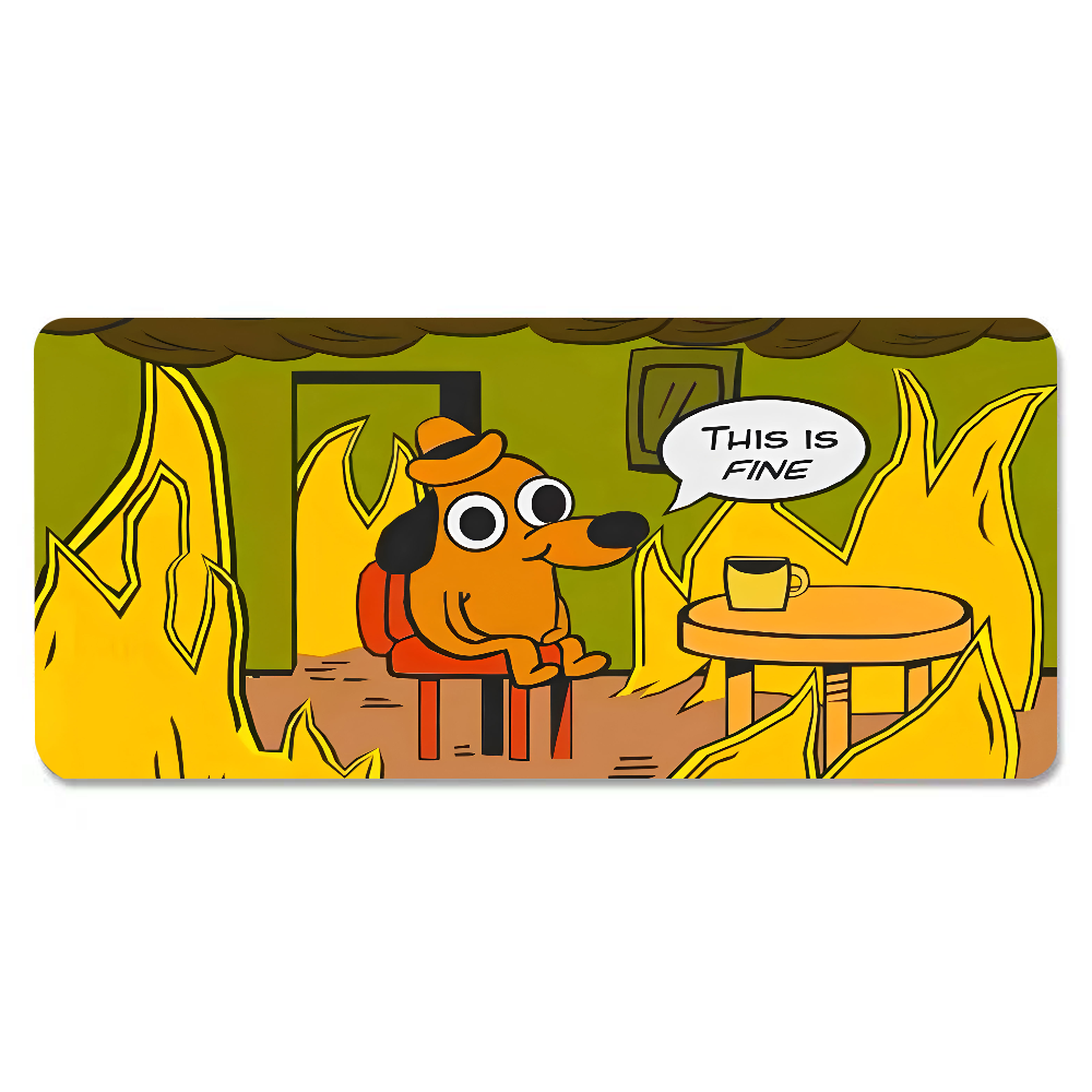 This Is Fine Dog Teckel Muisma - Laptop Accessories Toy recensie en prijs
