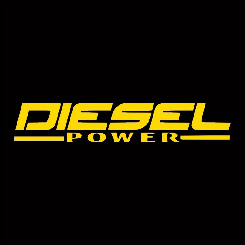 2D platte diesel power sticker - Yellow Laptop Accessories recensie en prijs