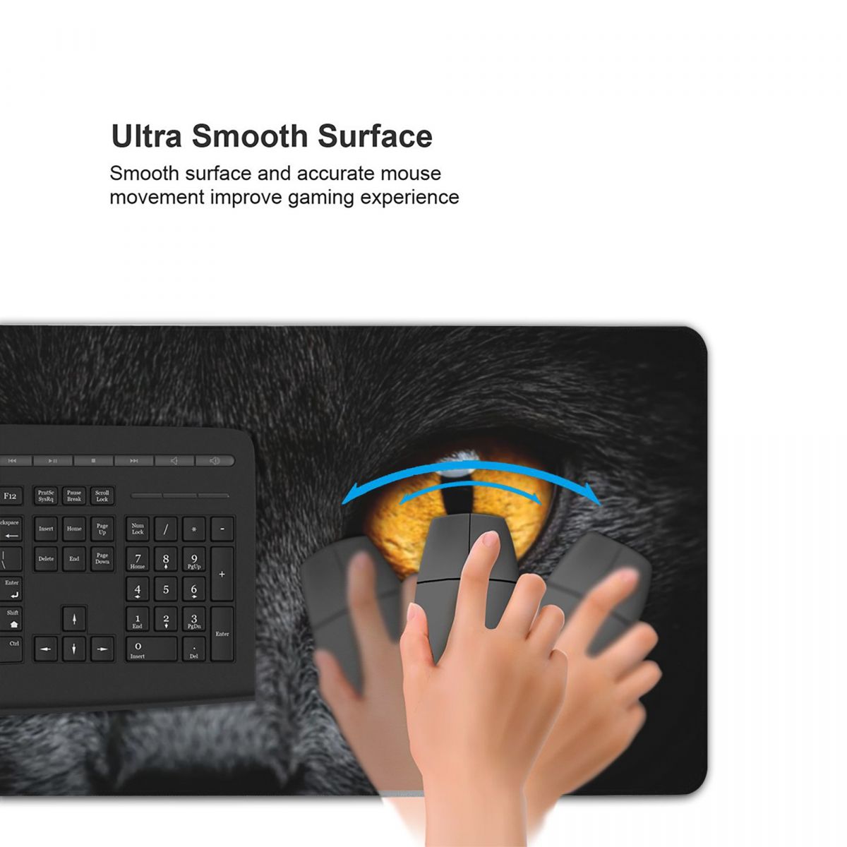 Zwart kattengezicht en gele og - Yellow Laptop Accessories recensie en prijs
