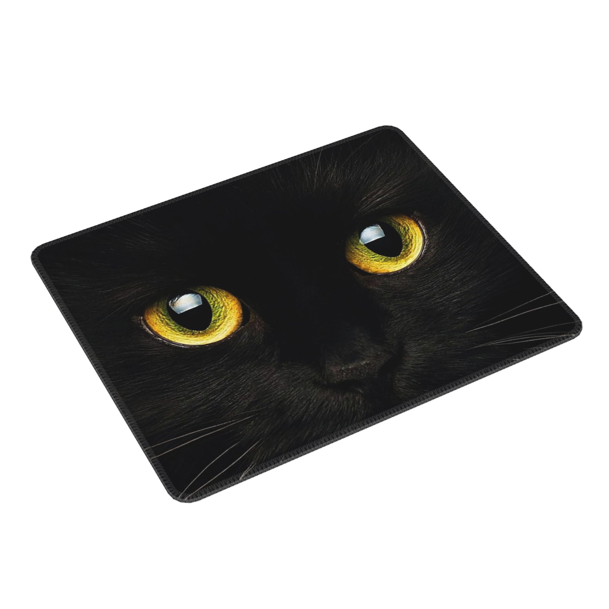 Zwart kattengezicht en gele og - Yellow Laptop Accessories recensie en prijs