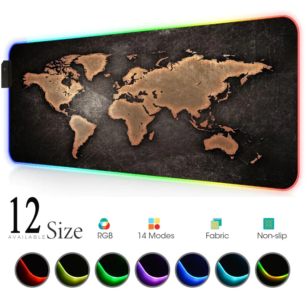 World Map Mouse Pad Gaming Mou - Laptop Accessories World recensie en prijs