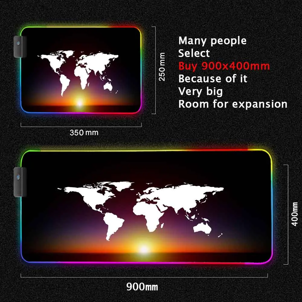 World Map Mouse Pad Gaming Mou - Laptop Accessories World recensie en prijs