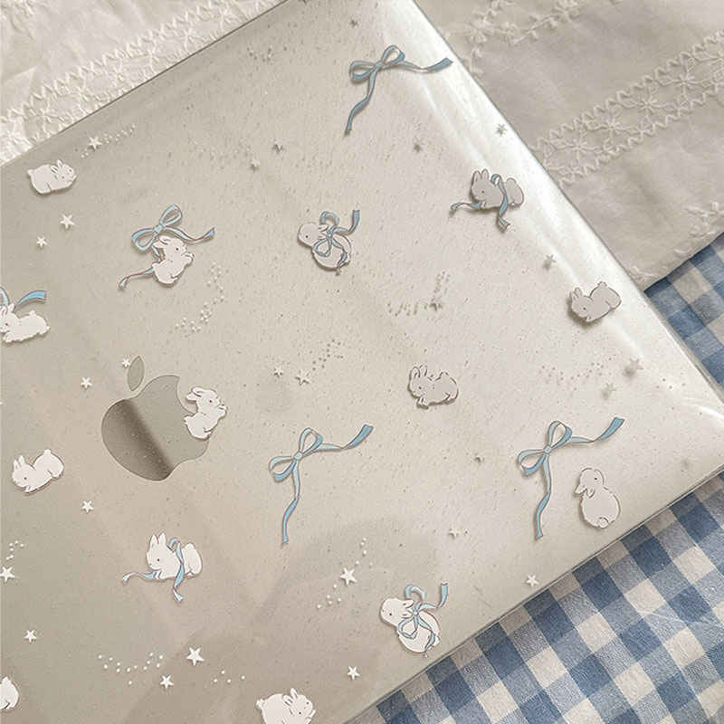 Ins Blue Bow Glitter Laptop Ca - Mac Laptop Accessories recensie en prijs