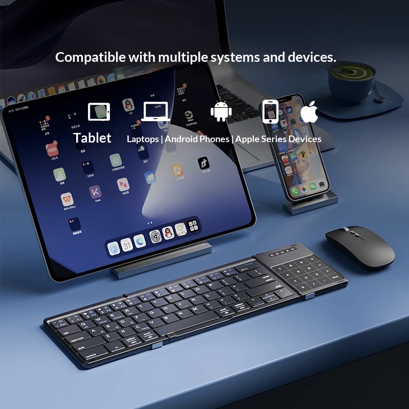 Mengzu Tri Fold draadloos Blue - Laptop Accessories Computer recensie en prijs