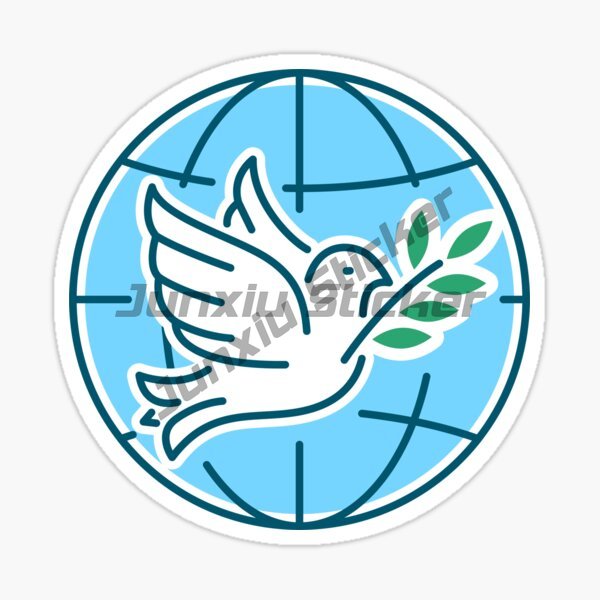 EEN IDEE WERELD VREDE Sticker  - Laptop Accessories World recensie en prijs