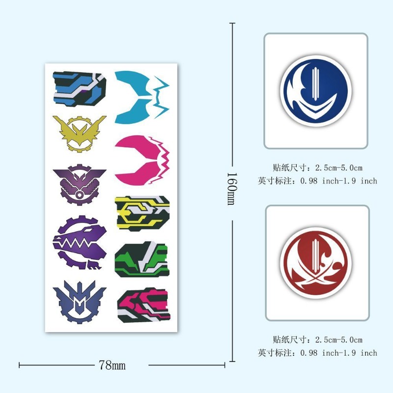 60 vellen Kamen Rider logo-sti - Laptop Accessories Decoration recensie en prijs