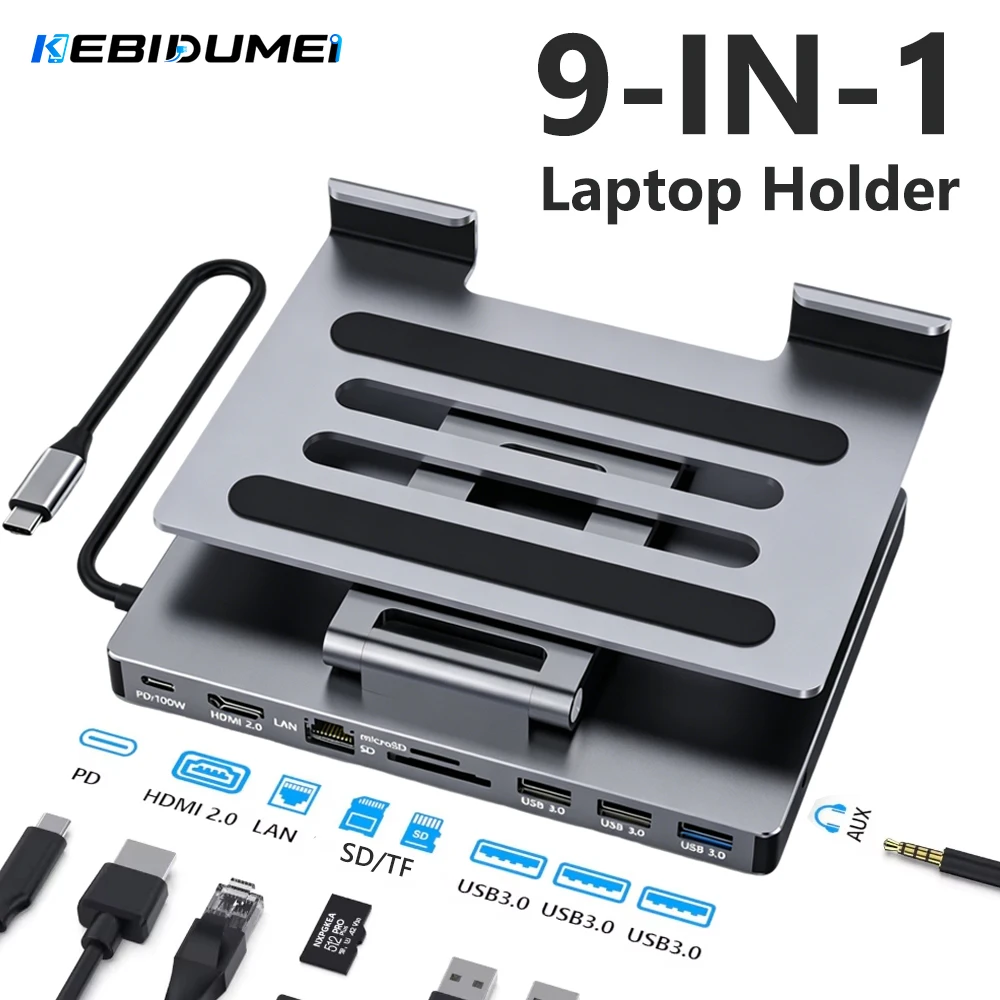 KEBIDUMEI 9-in-1 USB-C Hub Opv - Mac Laptop Accessories recensie en prijs